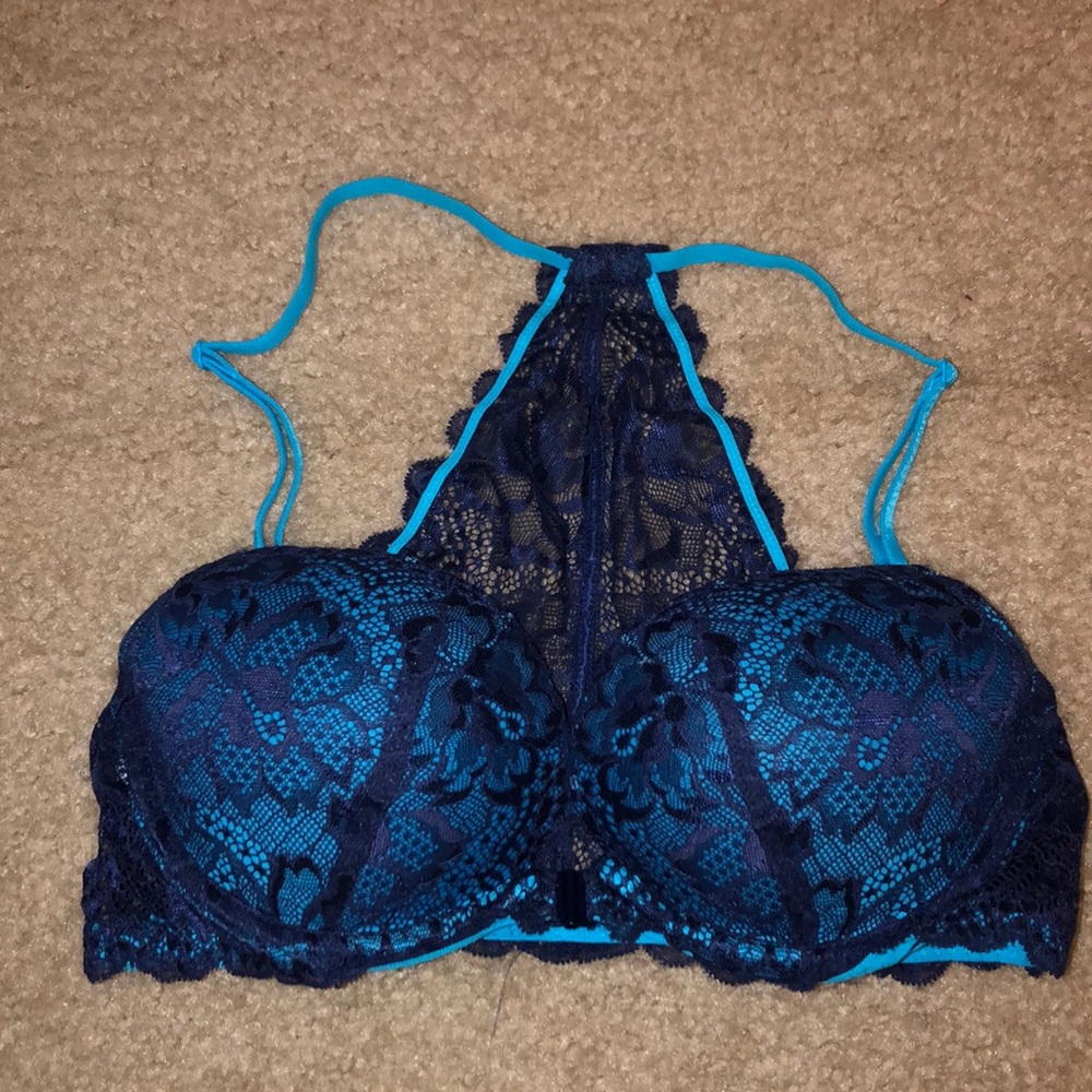 PINK lace back bra